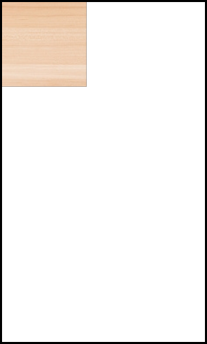 A 5x5 tile laid in the top right corner of a 12 by 20 rectangle.