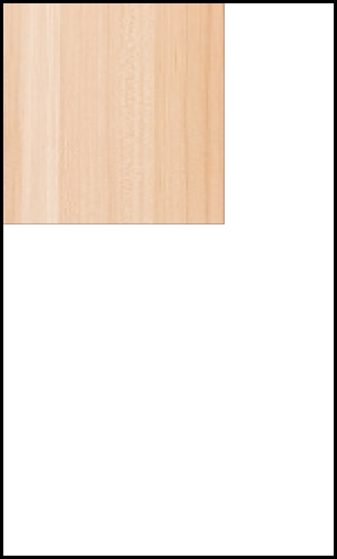 A 8x8 tile laid in the top right corner of a 12 by 20 rectangle.