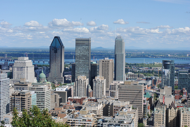 A view of the Montreal skyline.