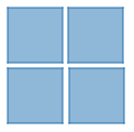 Four tiles can be formed into a square.