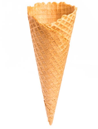 An ice cream cone.