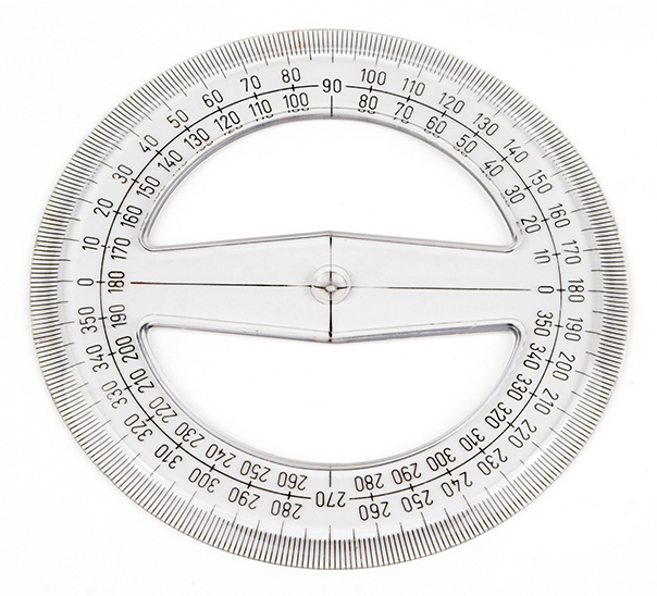A protractor