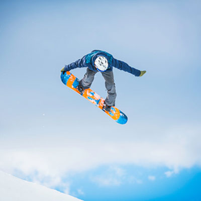 An image of a snowboarder.