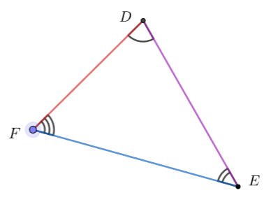 Triangle DEF has been enlarged