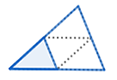 A smaller triangle is shown inside a larger triangle that is scaled up by a factor of 2 in both width and height.