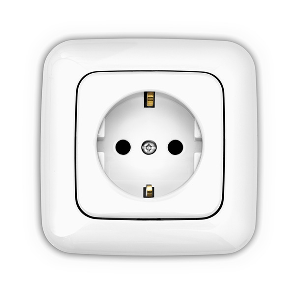 A European electrical outlet