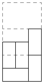  A vertical tile is added so that the right-hand column now contains 2 stacked vertical tiles.